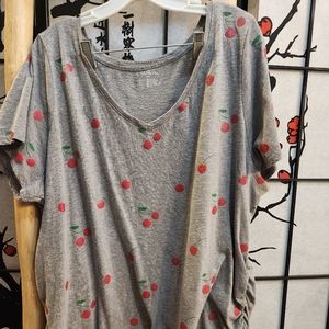 Lane bryant cherry tee
